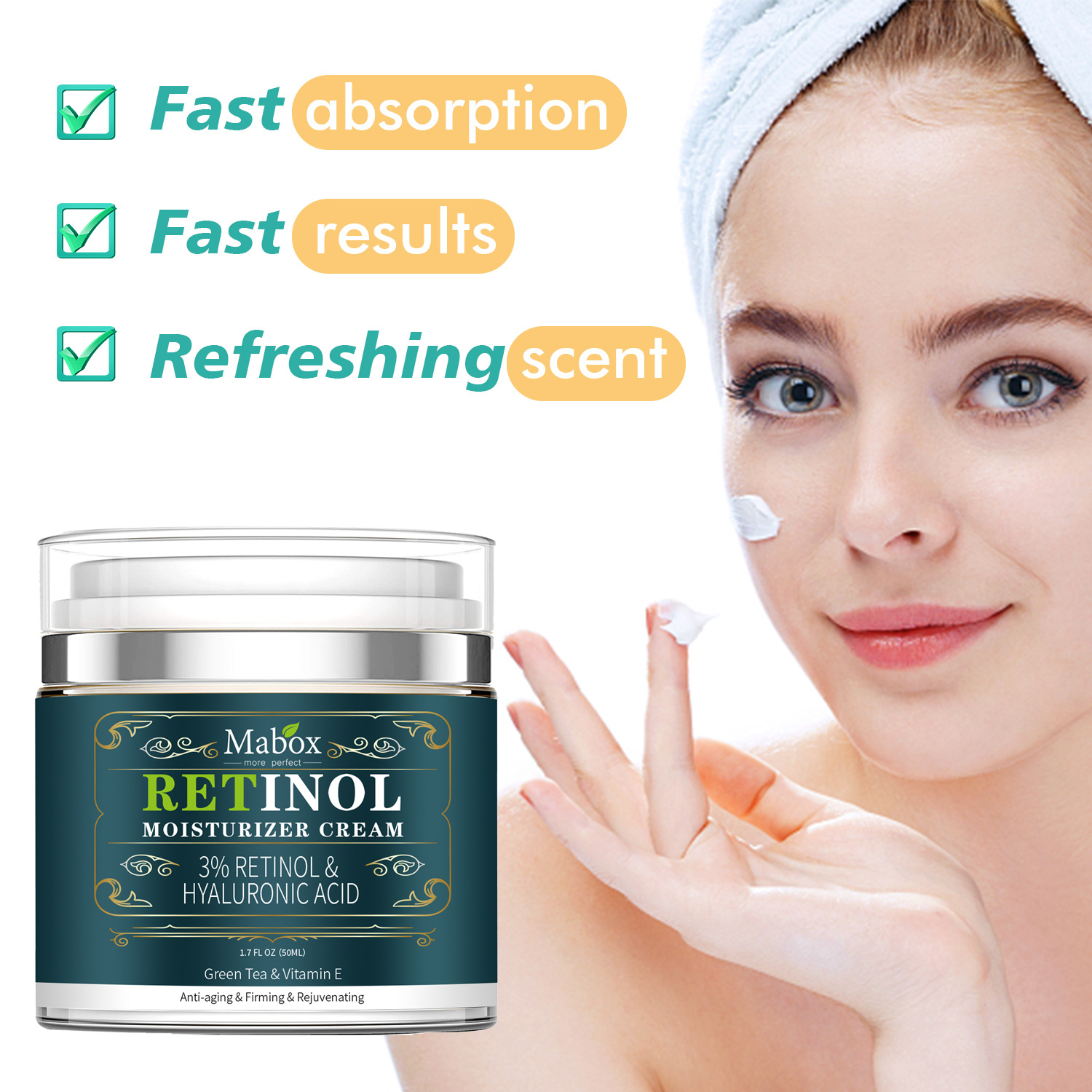 Retinol Hyaluronic Acid Facial Moisturizing Cream Vitamin A Essence Cream Cosmetic Skin Care