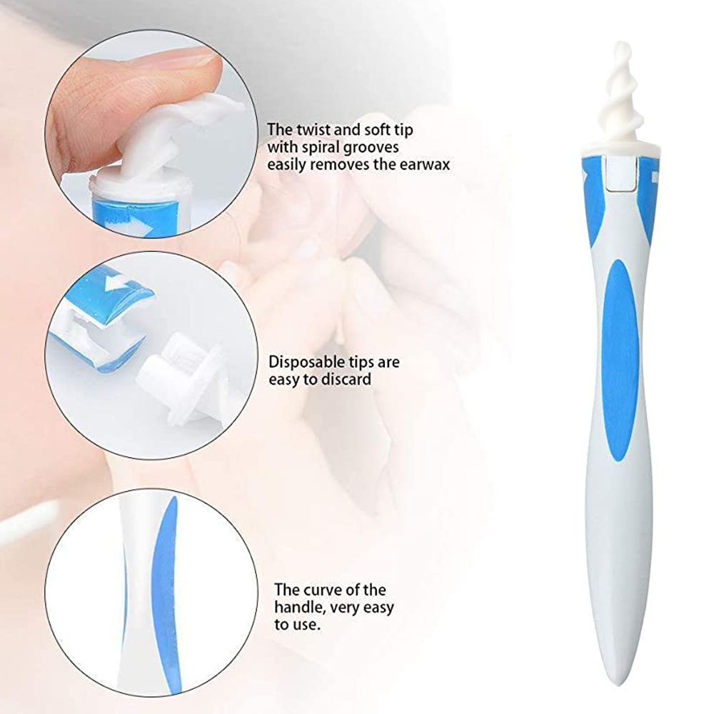 Hot Ear Cleaner Silicon Ear Spoon Tool 16 Pcs Soft Spiral For Cares Health Tools Cleaner Ear Wax