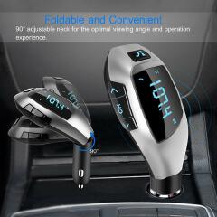 X5 LCD Display Car Bluetooth Kit Handsfree Call FM Radio MP3 Player USB Charger Car Accessories