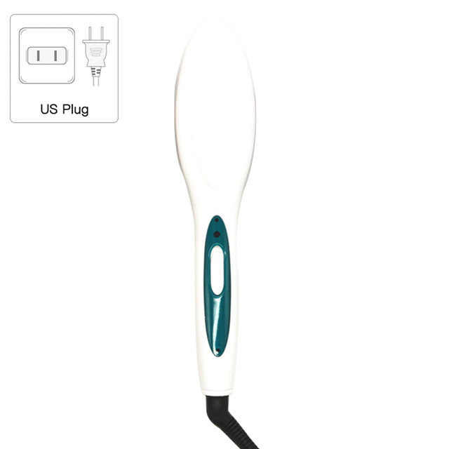 Hot Hair Straightener Comb Irons Electric Hair Straightener Brush Hair Care Auto Massager Simply