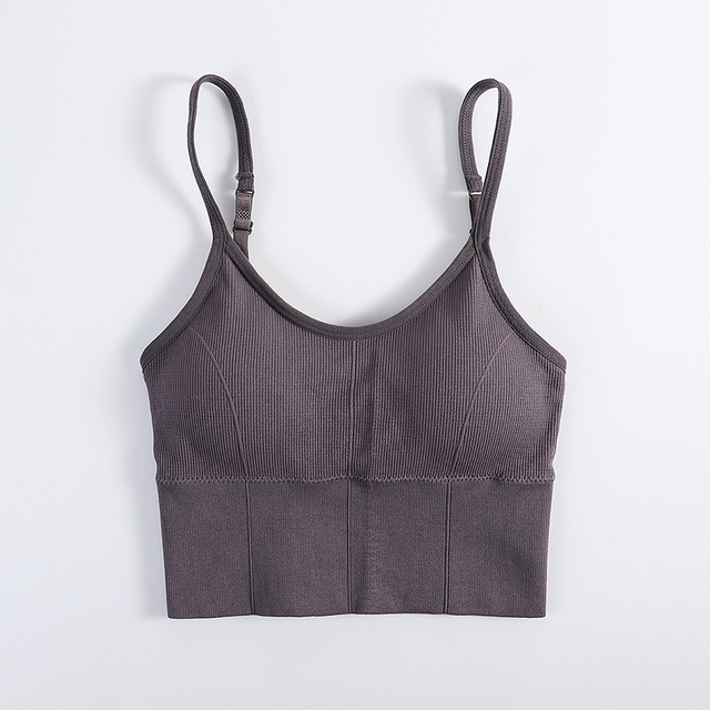 2pcs Breathable Sports Bra Anti-sweat Fitness Top Seamless Yoga Bra Shockproof Crop Top Women