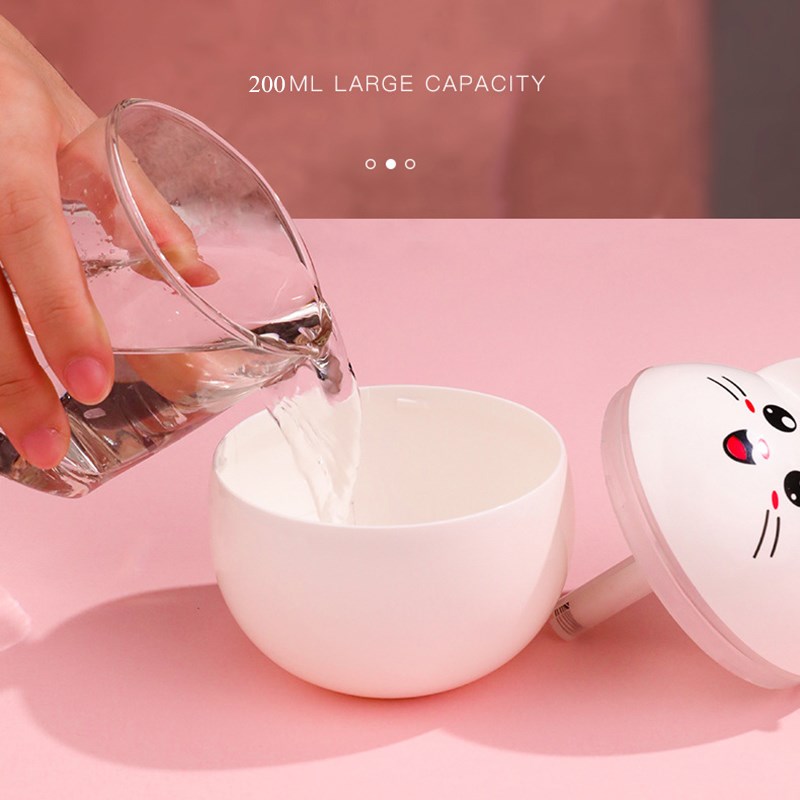 Air Humidifier Lucky Cat USB Ultrasonic Mist Maker Colorful Night Lamps Aroma Oil Diffuser Portable