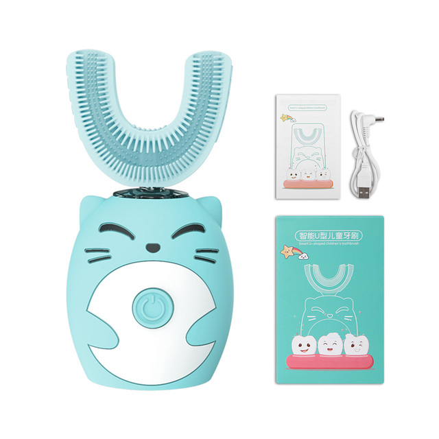 Electric Toothbrush U-shaped Smart 360 Degrees Silicon Automatic Ultrasonic Teeth Tooth Brush