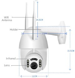 Original Xiaovv V380 PRO IP Camera 1080P FHD Outdoor WiFi Dome Waterproof  Security Surveillance Wir