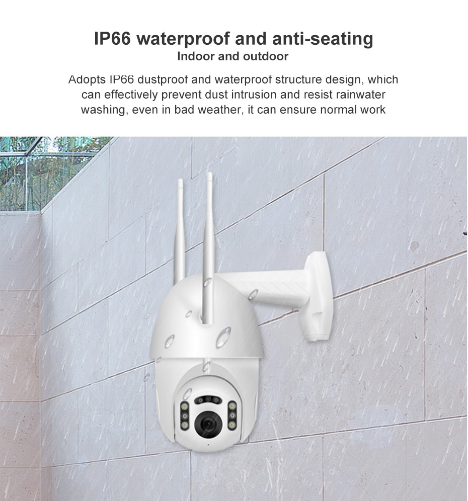 Original Xiaovv V380 PRO IP Camera 1080P FHD Outdoor WiFi Dome Waterproof  Security Surveillance Wir