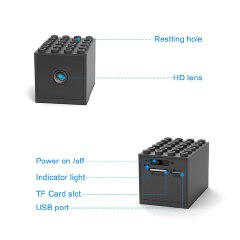 Built-in 1300mA Battery HD 2MP DIY Security Camera-Portable Nanny WIFI IP Cam-Indoor Outdoor