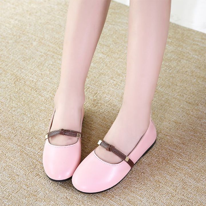 Girls' leather shoes princess shoes retro spring Children
