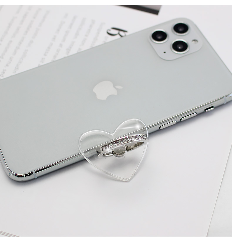 Universal Transparent Finger Ring Mobile Phone Smartphone Stand Holder For iPhone 12 Xiaomi Samsung Smart Phone Car Mount Stand
