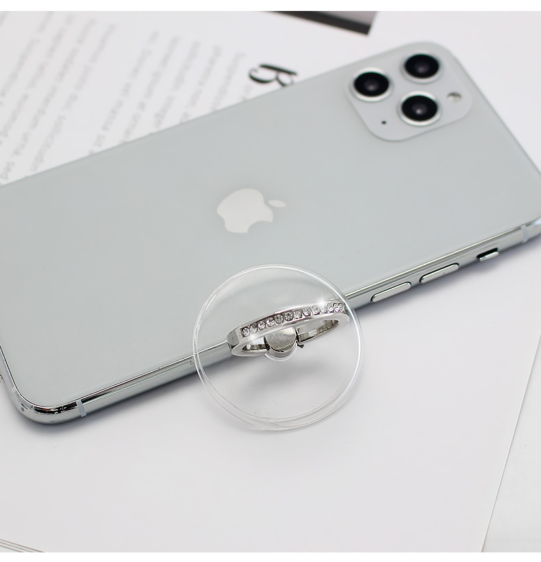 Universal Transparent Finger Ring Mobile Phone Smartphone Stand Holder For iPhone 12 Xiaomi Samsung Smart Phone Car Mount Stand
