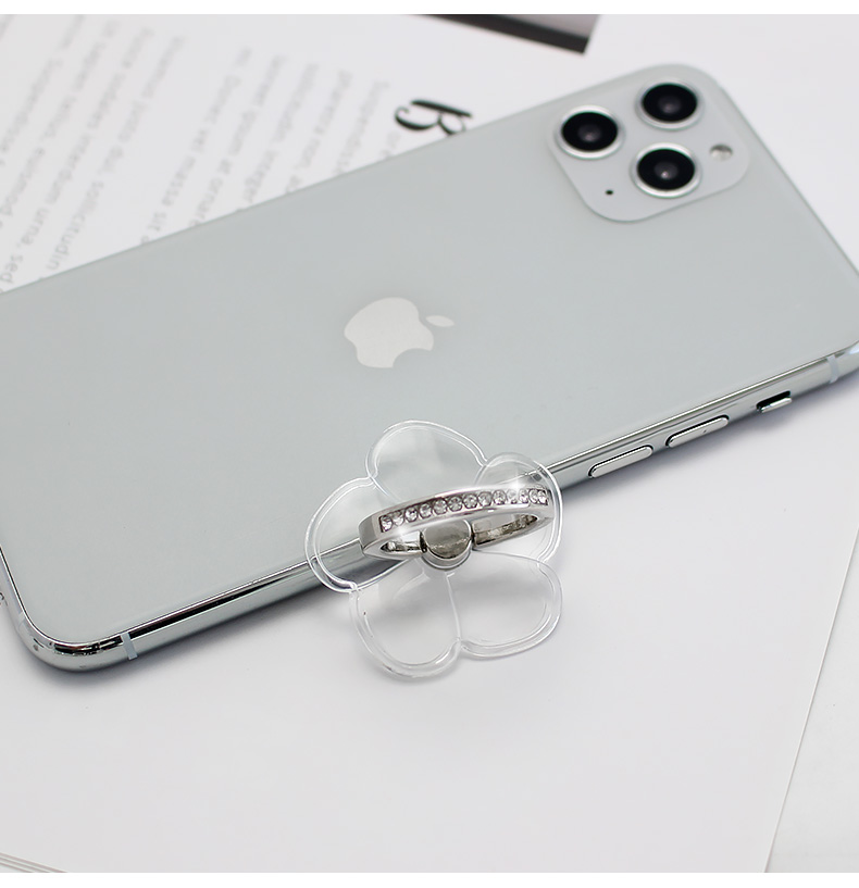 Universal Transparent Finger Ring Mobile Phone Smartphone Stand Holder For iPhone 12 Xiaomi Samsung Smart Phone Car Mount Stand