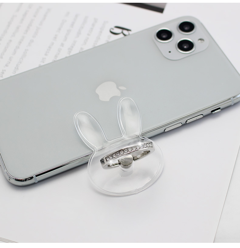 Universal Transparent Finger Ring Mobile Phone Smartphone Stand Holder For iPhone 12 Xiaomi Samsung Smart Phone Car Mount Stand