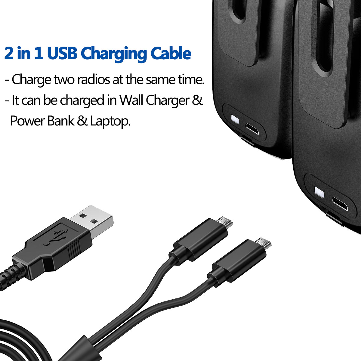 Walkie Talkie Portable Two Way Radios Mini Small USB Charger For Adult