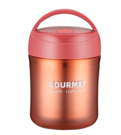 500ml Soup Cup Lunch Bento Box Stainless Steel Thermos Leakproof Food Container Thermal Cup Vacuum Flasks Straw Can Be Inserted