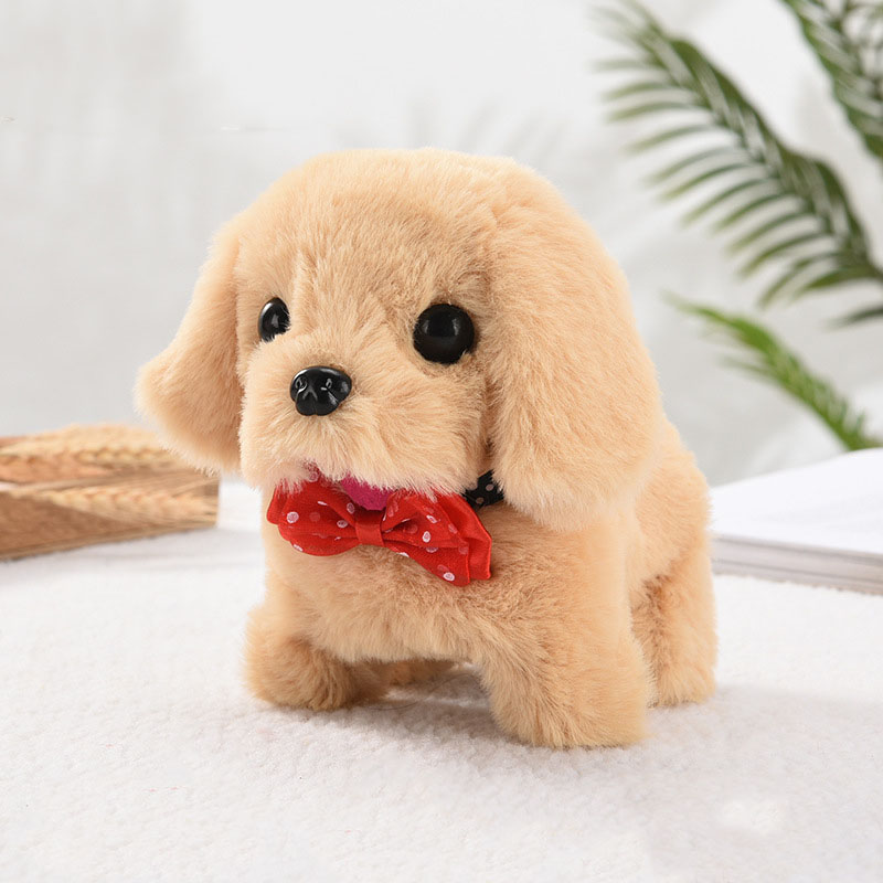 2022 Cute Pet Simulation Electric Dog Plush ElectricDog Walking Bark Nodding Tail Wagging Children's toy Party Gift