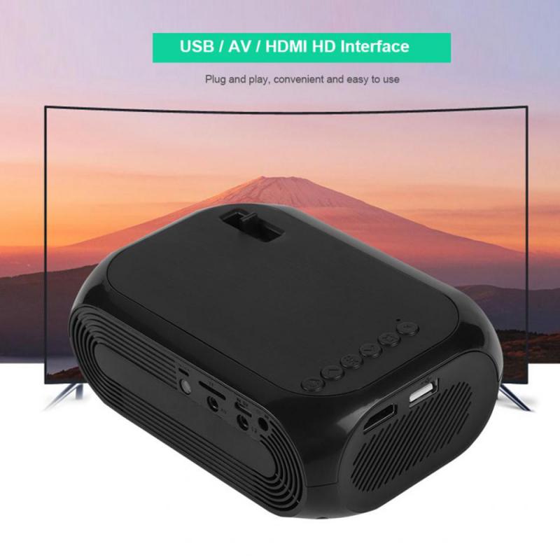 Portable Home LED Projector 2000 Lumens 1080P LED Smart Home Theater Projector TF SD Card U Disk USB HD