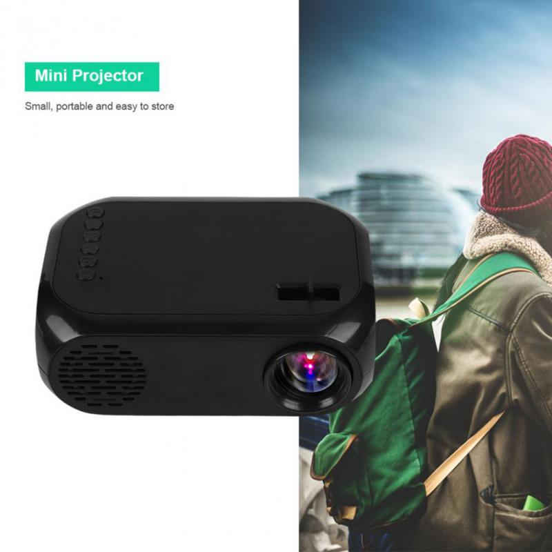 Portable Home LED Projector 2000 Lumens 1080P LED Smart Home Theater Projector TF SD Card U Disk USB HD