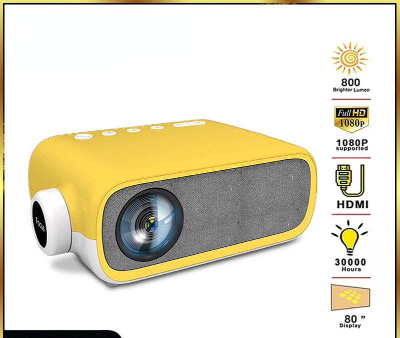 NEW YG280 LED Mini Projector 480*272 Pixels with HDMI/USB/AV/Audio Interface Portable Projection Home Media Player