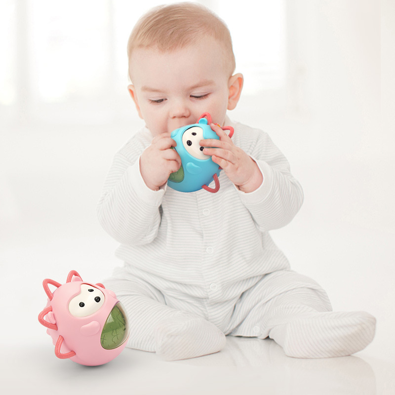 Baby Toys 0 12 Months Newborns Bathing Soft Toy For Baby Boy 1 Year Girl Infant Rattles Teether Montessori Musical Tumbler Teeth