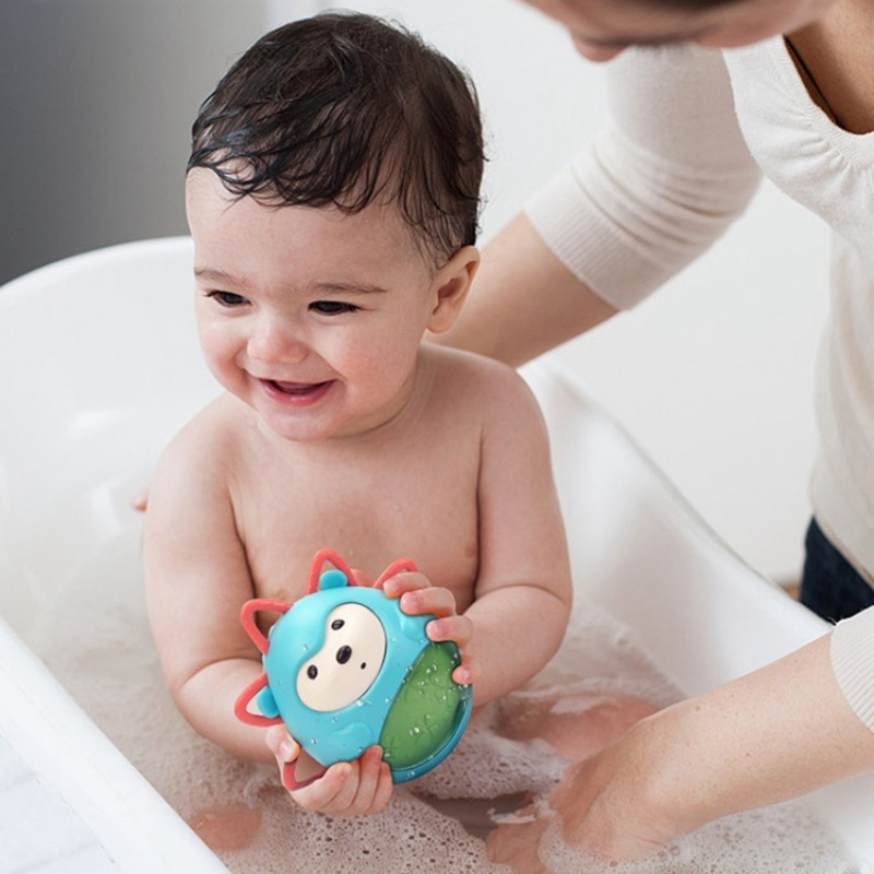 Baby Toys 0 12 Months Newborns Bathing Soft Toy For Baby Boy 1 Year Girl Infant Rattles Teether Montessori Musical Tumbler Teeth