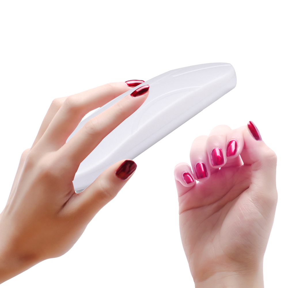 6W White Mini Nail Dryer Machine UV3 LEDs Lamp Portable USB Cable Home Use Nail UV Gel Varnish Dryer Lamp Nail Art Tool view 3