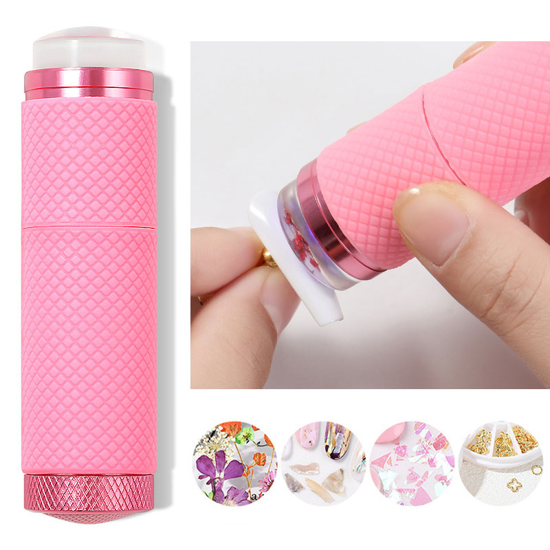 1 PC Nail Art Silicone Handheld Lamp for Gel Nails Flashlight Portability Nail Dryer Machine Nail Art Tools 2 IN 1 Light