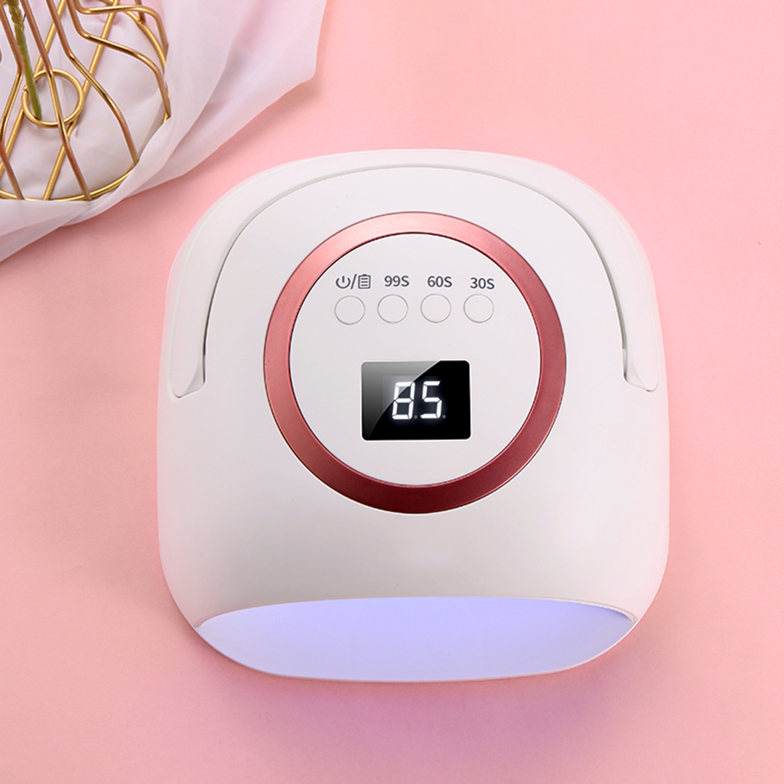 72W Portable UV Nail Lamp Nail Dryer LED Display Nail Dryer 4 Timers Curing Lamp Gel Light Nail Art Tool Manicure Tools