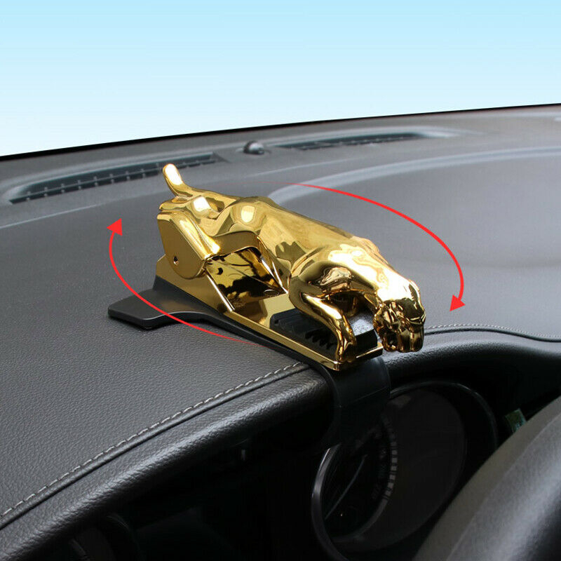 Car Phone Holder Leopard Design Cellphone GPS Stand 360 Degree Mount Adjustable Clip Holder Accessories Support
