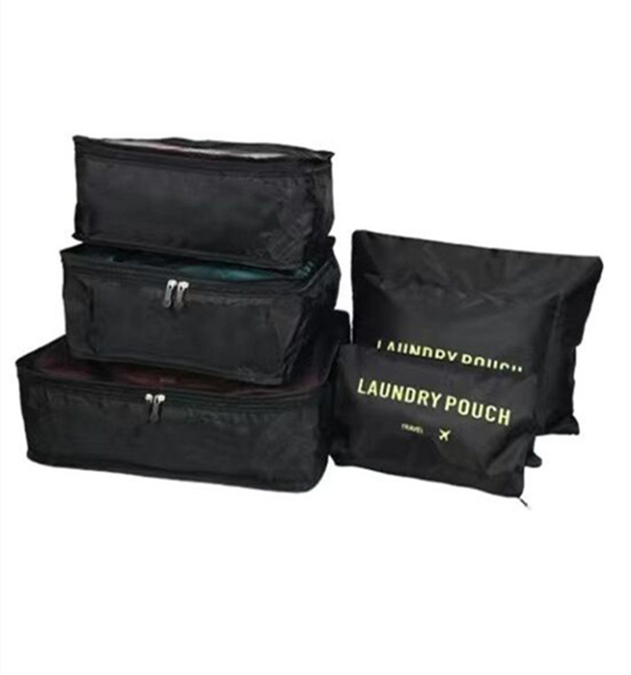 6-piece Foldable Clothes Storage Container Bag Organizer for Travel or Household Waterproof Multi-function Clothing for Kids