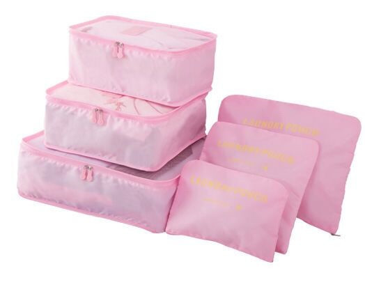 6-piece Foldable Clothes Storage Container Bag Organizer for Travel or Household Waterproof Multi-function Clothing for Kids