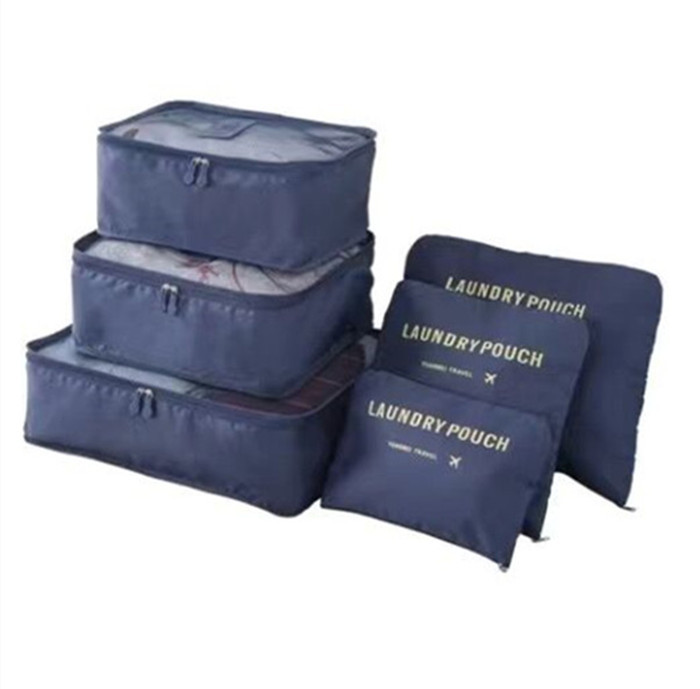 6-piece Foldable Clothes Storage Container Bag Organizer for Travel or Household Waterproof Multi-function Clothing for Kids