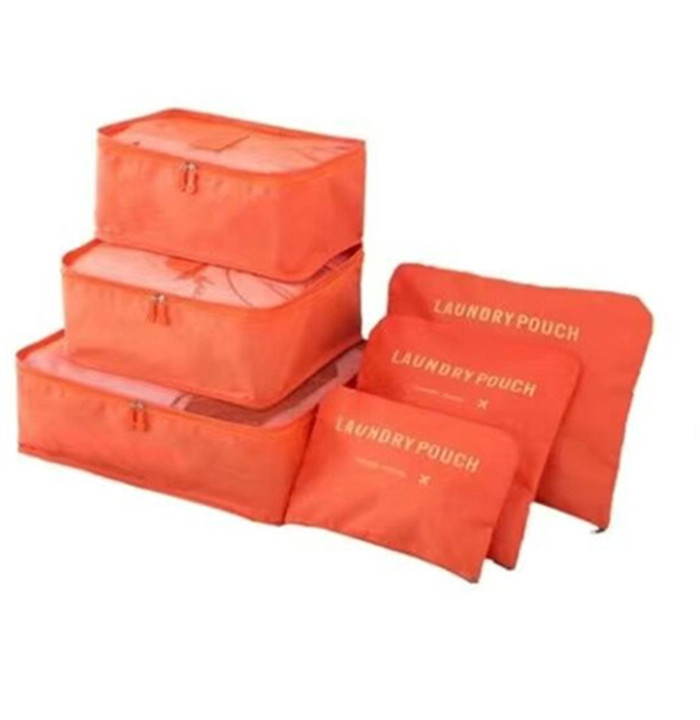 6-piece Foldable Clothes Storage Container Bag Organizer for Travel or Household Waterproof Multi-function Clothing for Kids