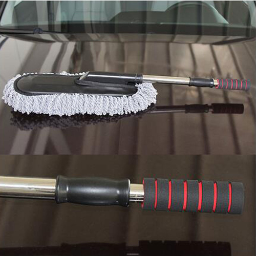 Thickening Dust Brush Telescopic Handle Cleaner Retractable Wax Mop Car Wax Sweep Duster Clean Brush