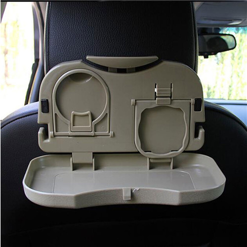 Fashion Army Green Car Table Stand Interior Organizer Muti-functional Folding Car Drinks Holders