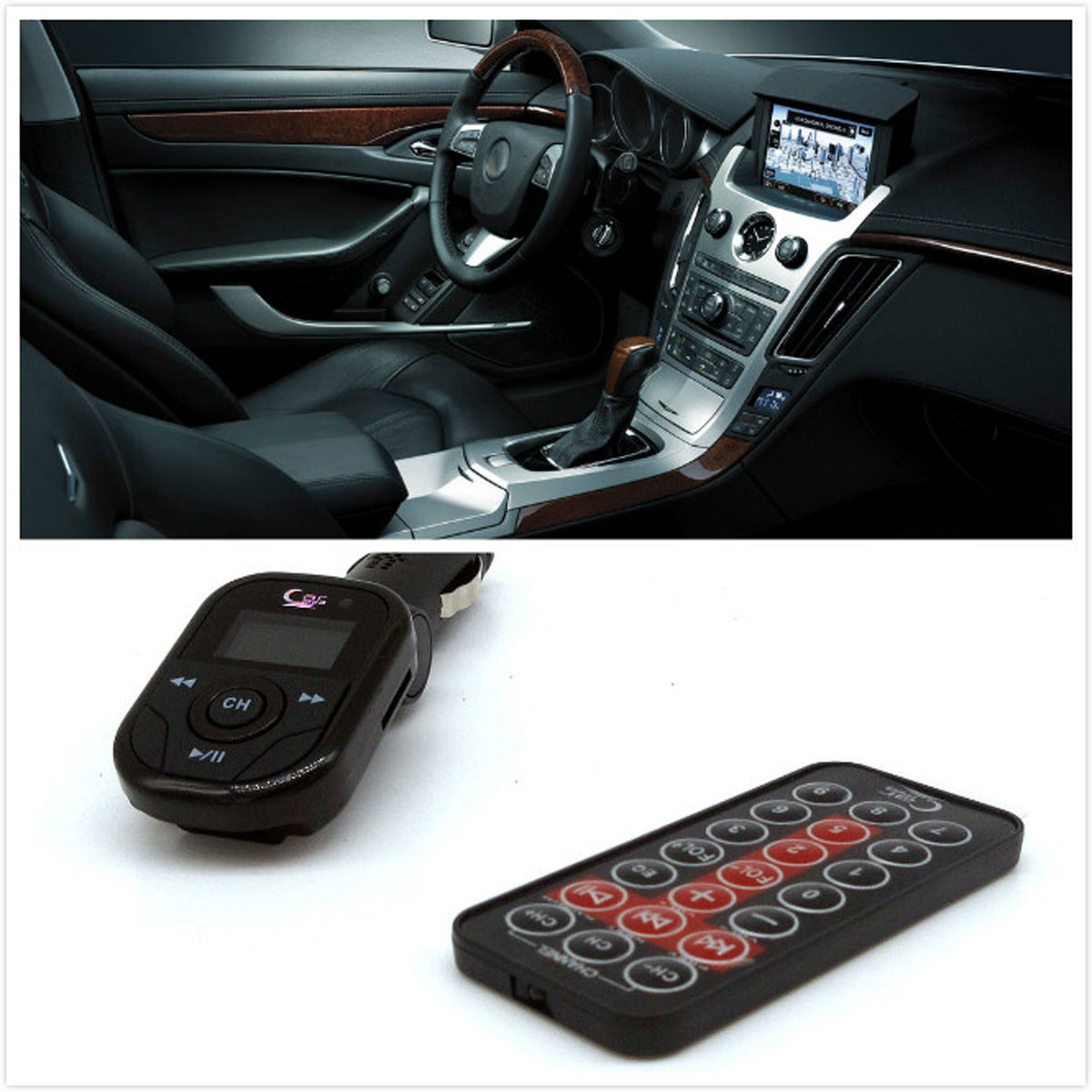 Wireless Auto Car MP3 FM Modulator FM Transmitter With USB/TF Card Reader Car Kit