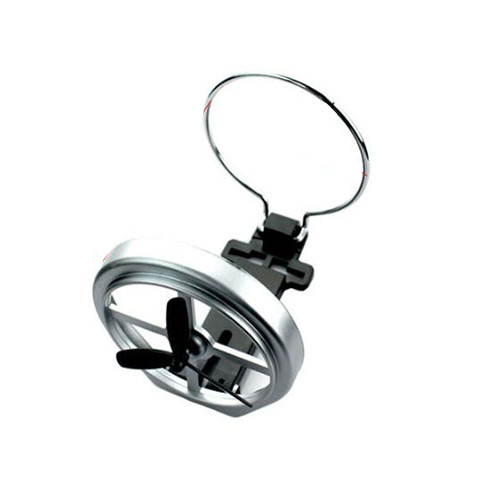 Car Holder Car Air Outlet Air Vent Mount Drink Rack Mount Folding Cup Holder Stand with Mini Fan
