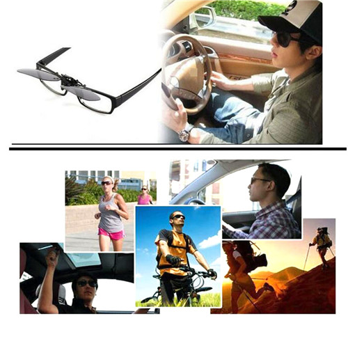 Driver Special Glasses Clip Sunglasses Universal for Men Women Durable Polarized Lenses Sunglasses