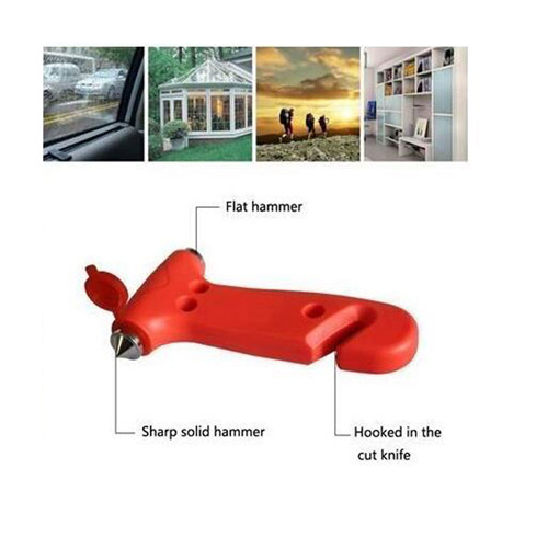 Car 2 in 1 Safety Hammer Belt Cutter Emergency Escape Hammer Life-saving Tool