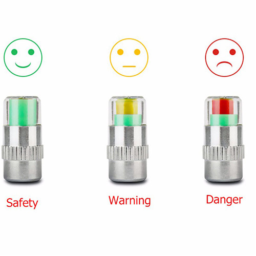 Car Tire Pressure Gauge Air Pressure Gauge Tire Pressure Monitoring Warning Valve Cap
