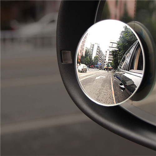 Universal Car 360 Degrees Adjustable Small Round Blind Spot Wide-angle Lens Mirror