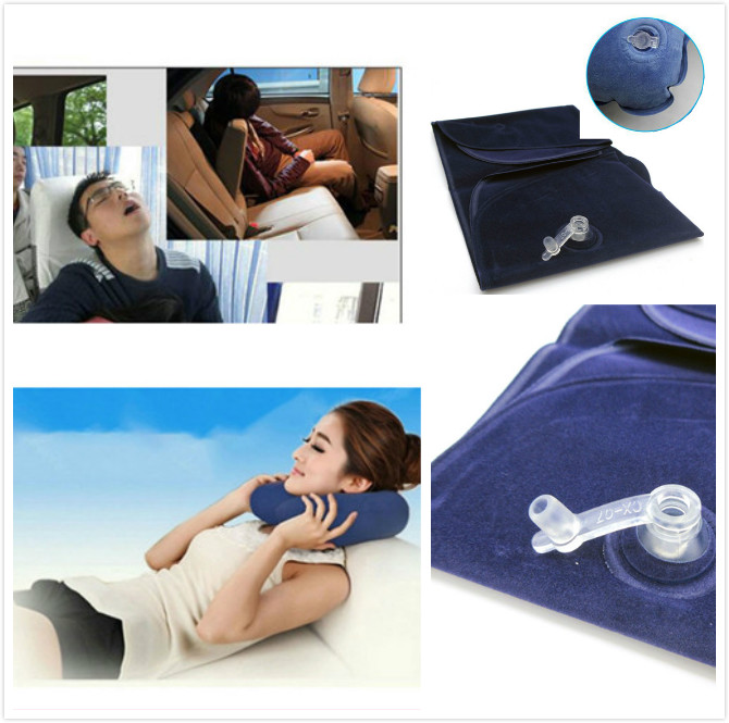 Car Travel Neck Protection Pillow Foldable/Inflatable Headrest U-Shape Comfort Headrest