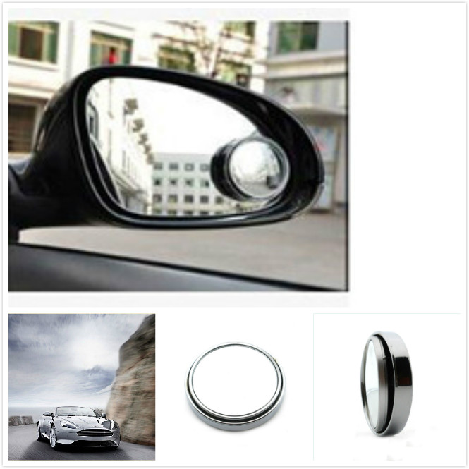 Car Rear Side View Blind Spot Mirror 360 Degree Adjustment Wide Angle Convex Mirror Round Mirror