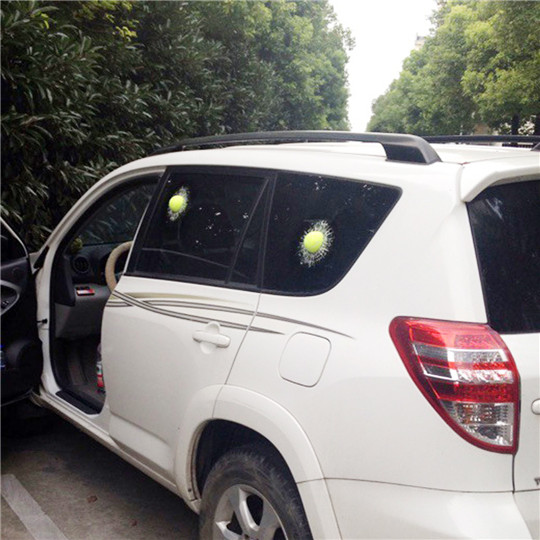 Funny 3D Car Sticker Golf/Green Tennis/ Baseball Hit Window