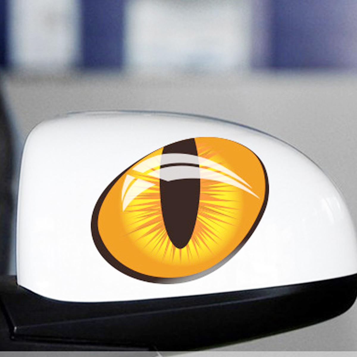 3D Funny Reflective Cat Eyes Car Stickers Truck Head Engine Rearview Mirror Window  Decal Graphics
