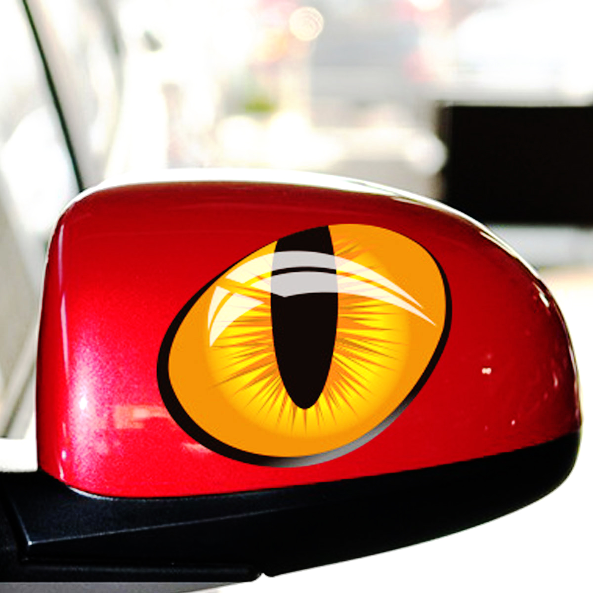 3D Funny Reflective Cat Eyes Car Stickers Truck Head Engine Rearview Mirror Window  Decal Graphics