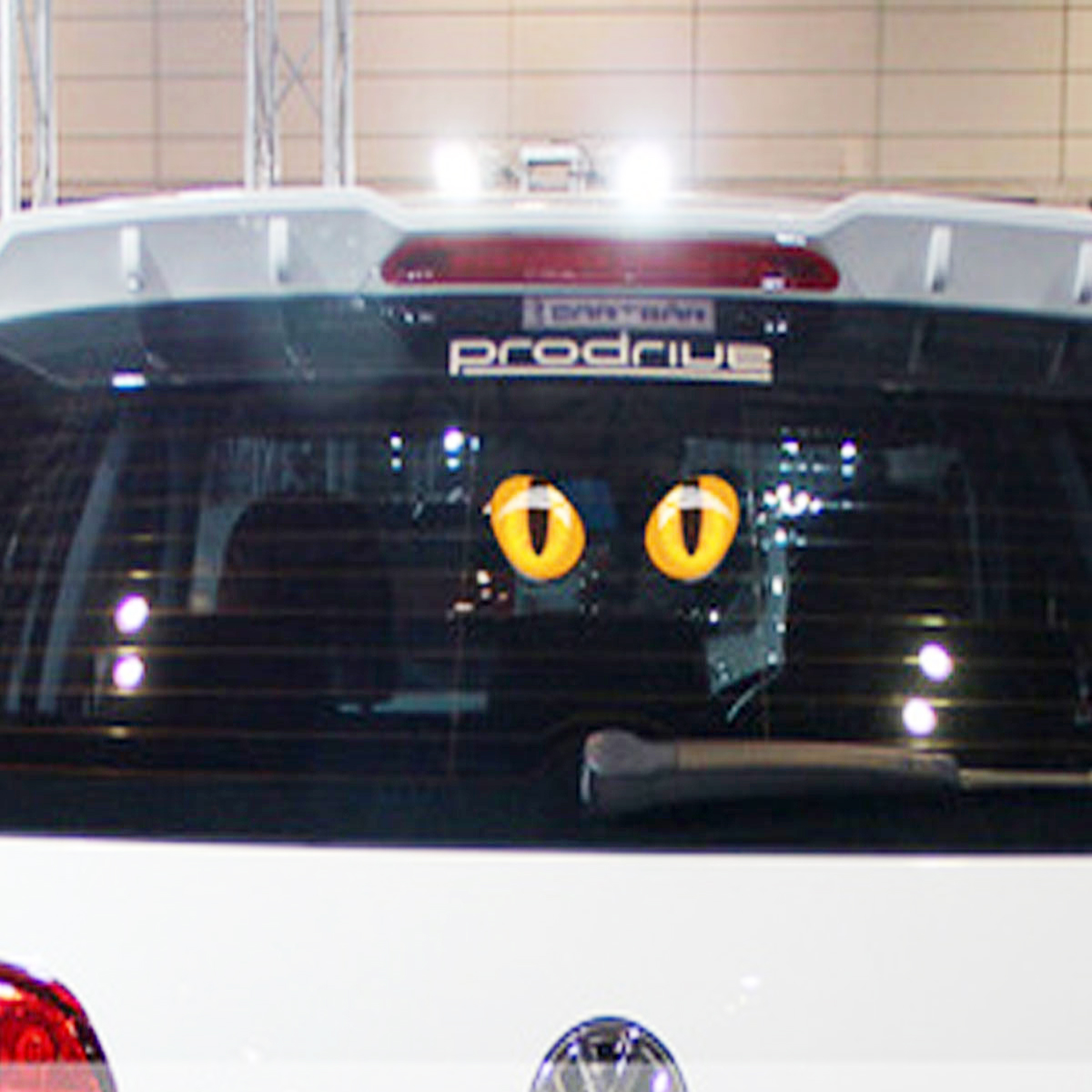 3D Funny Reflective Cat Eyes Car Stickers Truck Head Engine Rearview Mirror Window  Decal Graphics