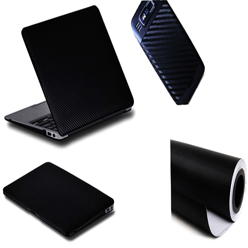 Black 3D Carbon Fiber Vinyl Car DIY Wrap Sheet Roll Film Sticker Decal