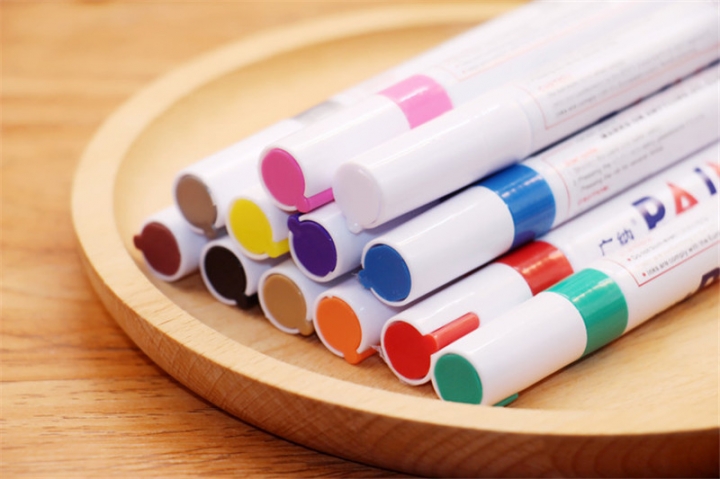 1PC Black Color Universal Waterproof Permanent Paint Marker Pen Car Tire Tire Tread Rubber Metal