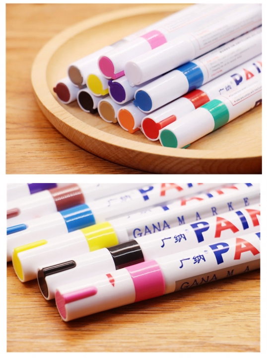 1PC Pink Color Universal Waterproof Permanent Paint Marker Pen Car Tire Tire Tread Rubber Metal
