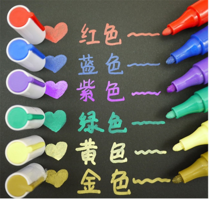 1PC Pink Color Universal Waterproof Permanent Paint Marker Pen Car Tire Tire Tread Rubber Metal