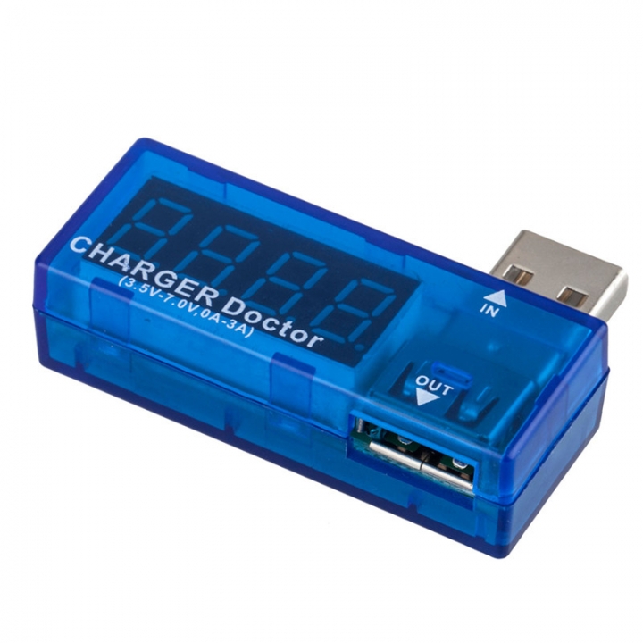 In-line Voltage Car USB Charger Doctor Current Voltmeter for Mobile Charger